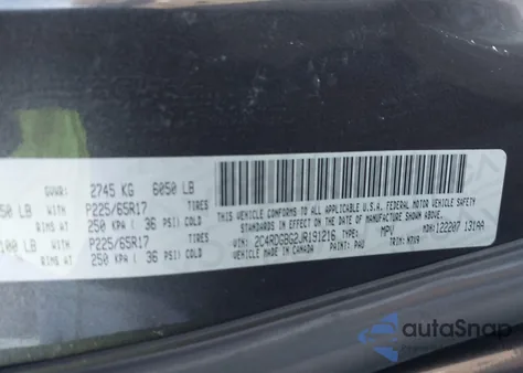 2018 Dodge Grand Caravan Se Plus from USA, damaged, VIN 2C4RDGBG2JR191216